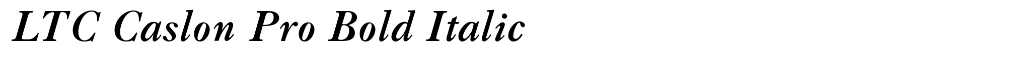 LTC Caslon Pro Bold Italic image
